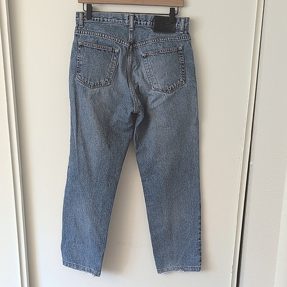 Vintage 90s Womens 30x30 Calvin Klein Jeans Dark Stone Wash Distressed Casual - Picture 5 of 9